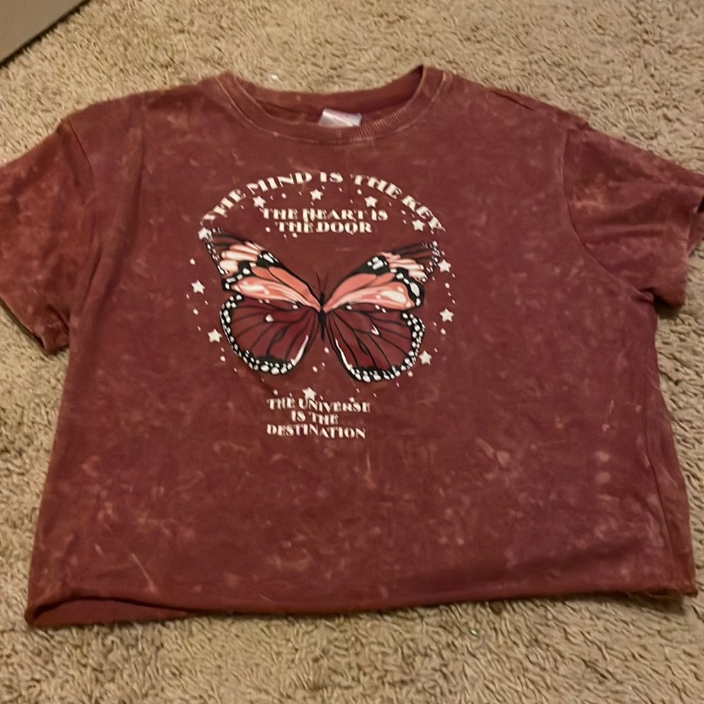 Butterfly crop top